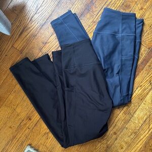 Old Navy Powersoft Black and Navy Legging Bundle